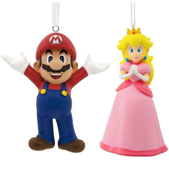 Super Mario Bros. Mario & Princess Peach Ornaments - Picture 4 of 4